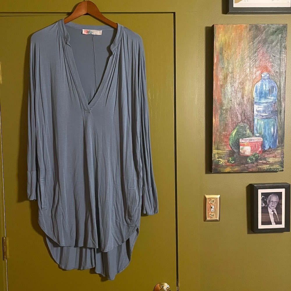 Free People Beach Flowy Long Sleeve Tunic